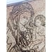 Vintage Ceramic Tile Trivet Madonna and Child Renaissance Art of Mary and Jesus