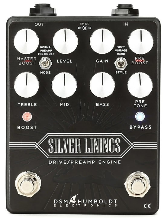 DSM & Humboldt SILVER-LININGS Drive / Preamp Engine Effects Pedal Brand New