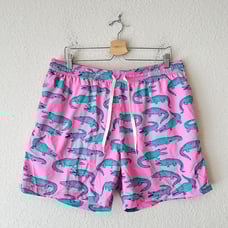 NWOT CHUBBIES The Glades 5.5 Pink Alligator Swim Trunks