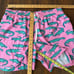 NWOT CHUBBIES The Glades 5.5 Pink Alligator Swim Trunks
