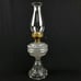 Clear Glass Oil Kerosene Lamp 3 Chimney Tear Drop Swoop Style Design