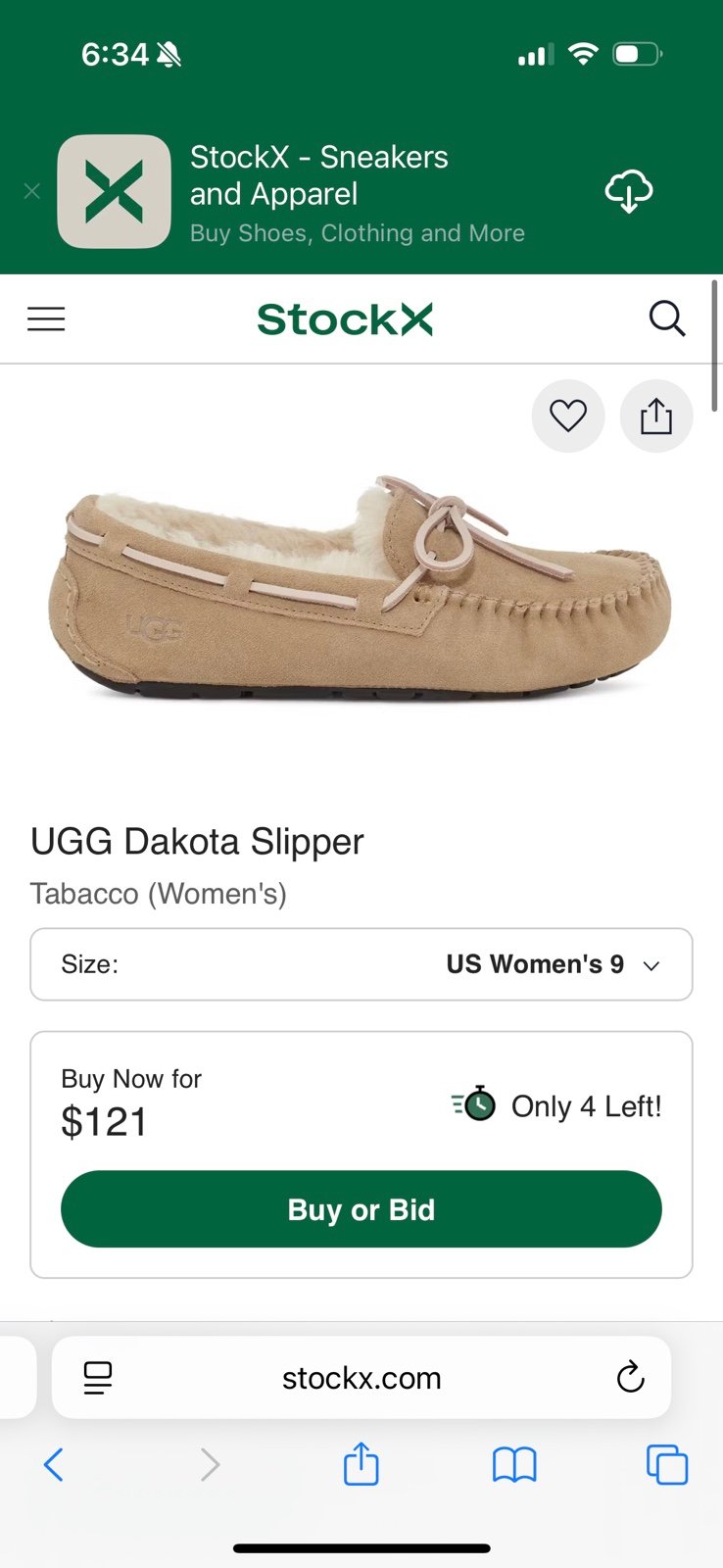 UGG Dakota Slipper tobacco