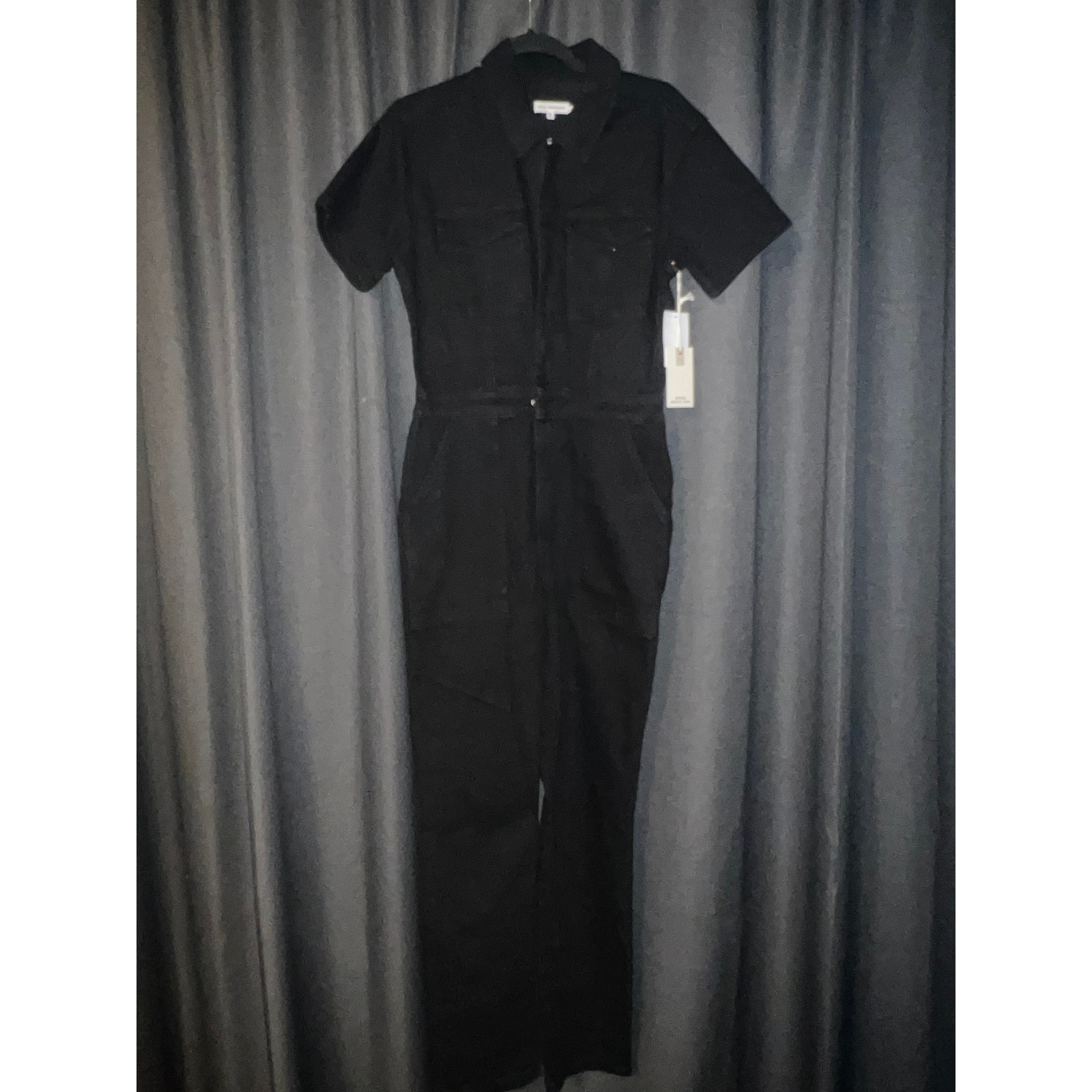 Good American Fit For Success Jean Jumpsuit Size Large NWT