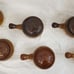 Brownstone Drip Vintage Soup Cauldrons with lids and handles