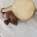 Brownstone Drip Vintage Soup Cauldrons with lids and handles