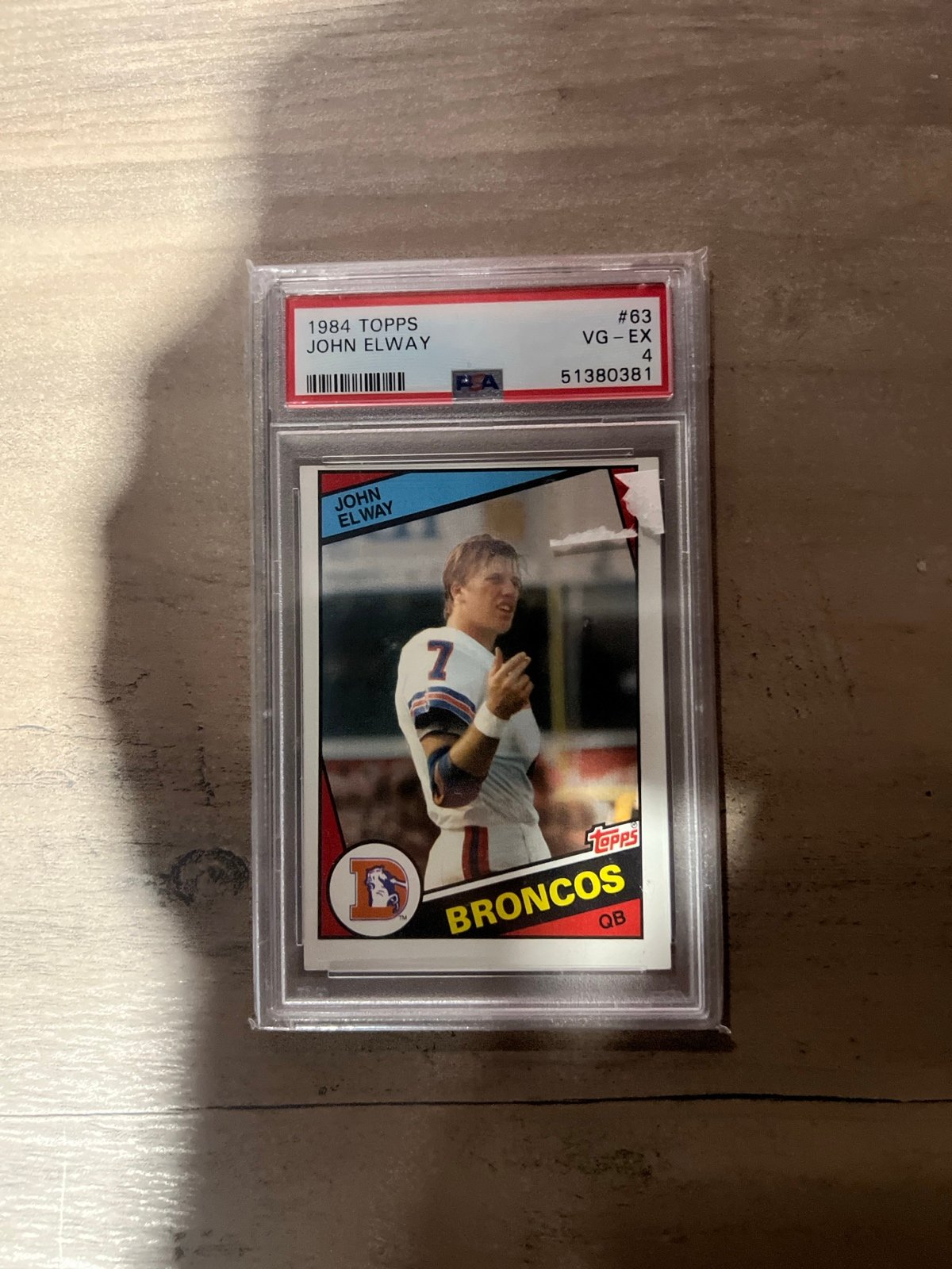 John Elway 1984 Topps #63 RC (PSA 4) Rookie Card