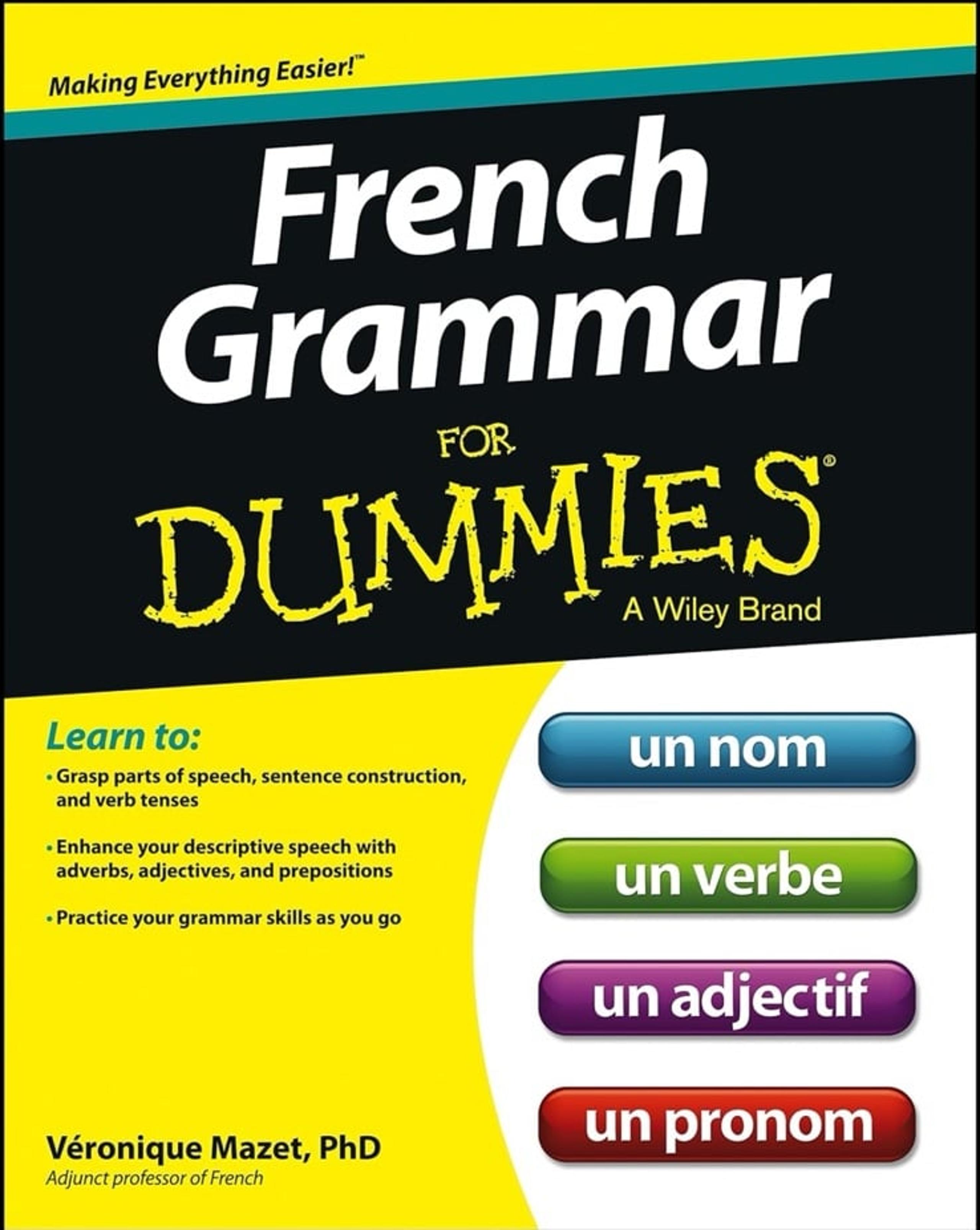 French Grammar for Dummies Paperback