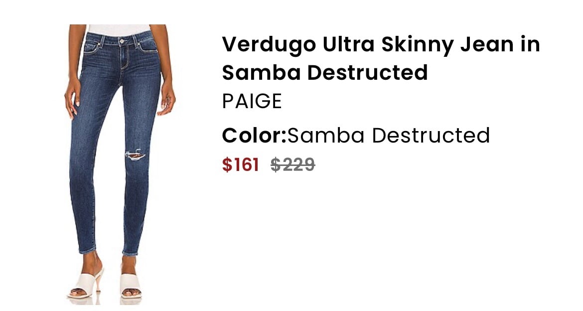 Paige Ultra Skinny Jean, size 29