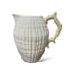 Vintage Belleek Ireland Milk Jug Limpet Yellow 32 Oz Pitcher Creamer 6 3/8