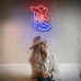 Cowboy Boot Neon Sign, Neon Cowboy Hat Sign for Wall Decor