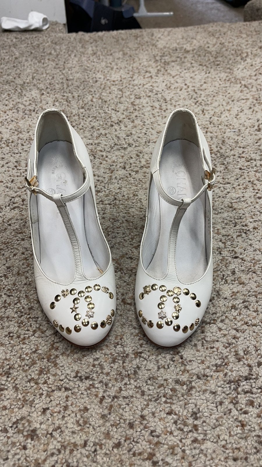 AUTHENTIC CHANEL Mary Jane Wedge