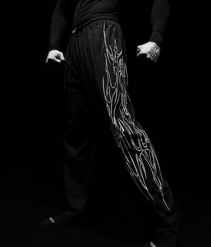 Breathe Divinity Dark Shadow Uncuffed Track Pants - Size M