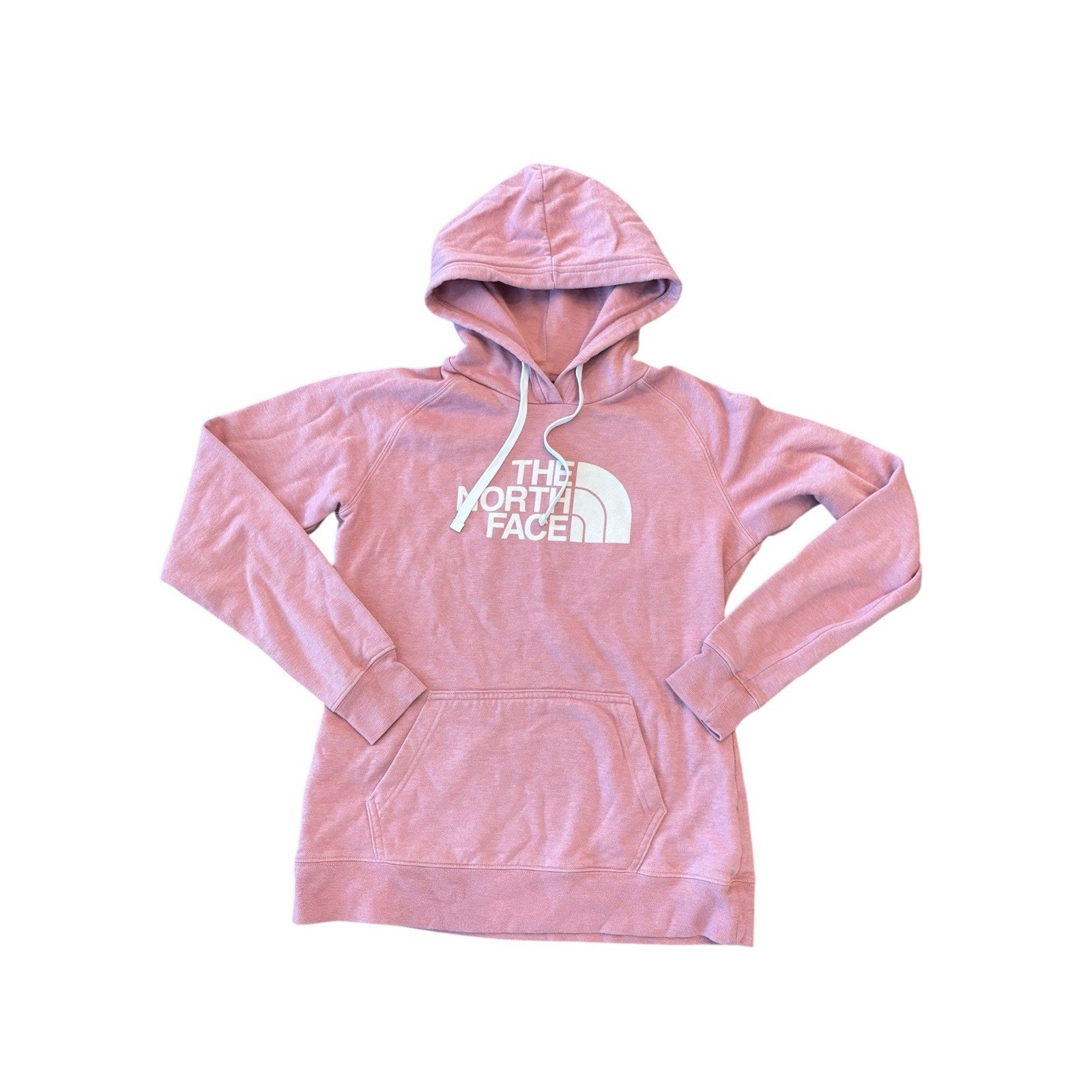The North Face Half Dome Pullover Hoodie Pink Purple Logo Sweatshirt Women Small