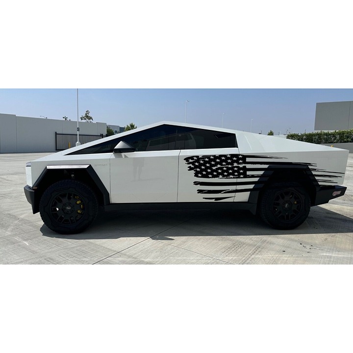 Tesla Cybertruck 2023-2025 Full Panel Mud Decal Graphics Design