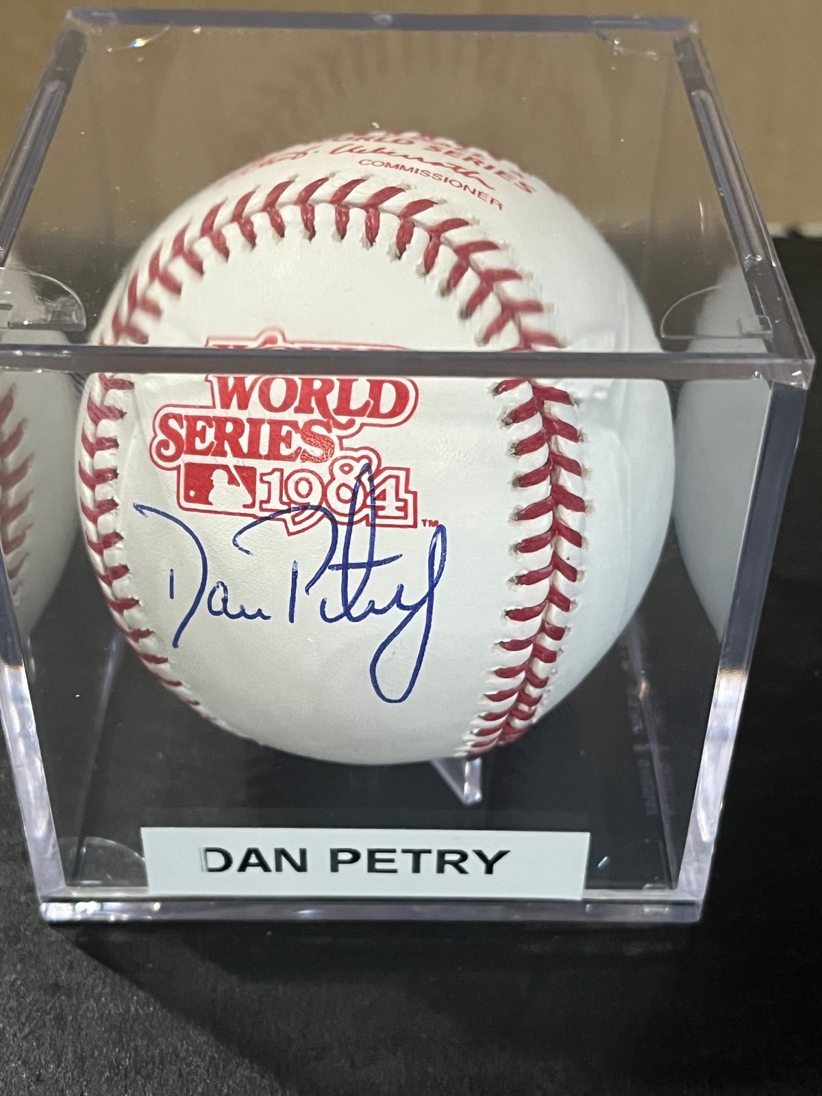 Dan Petry 1984 World Series Autographed Baseball JSA Certified