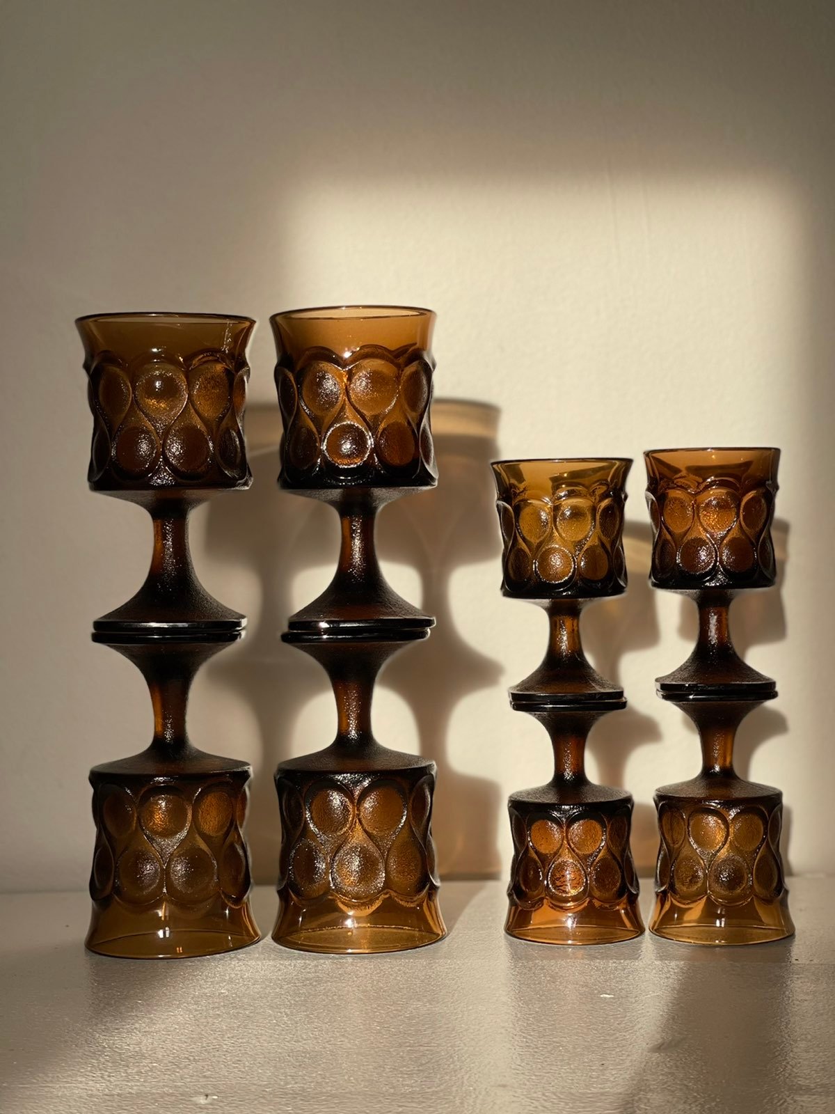 Vintage mcm goblets