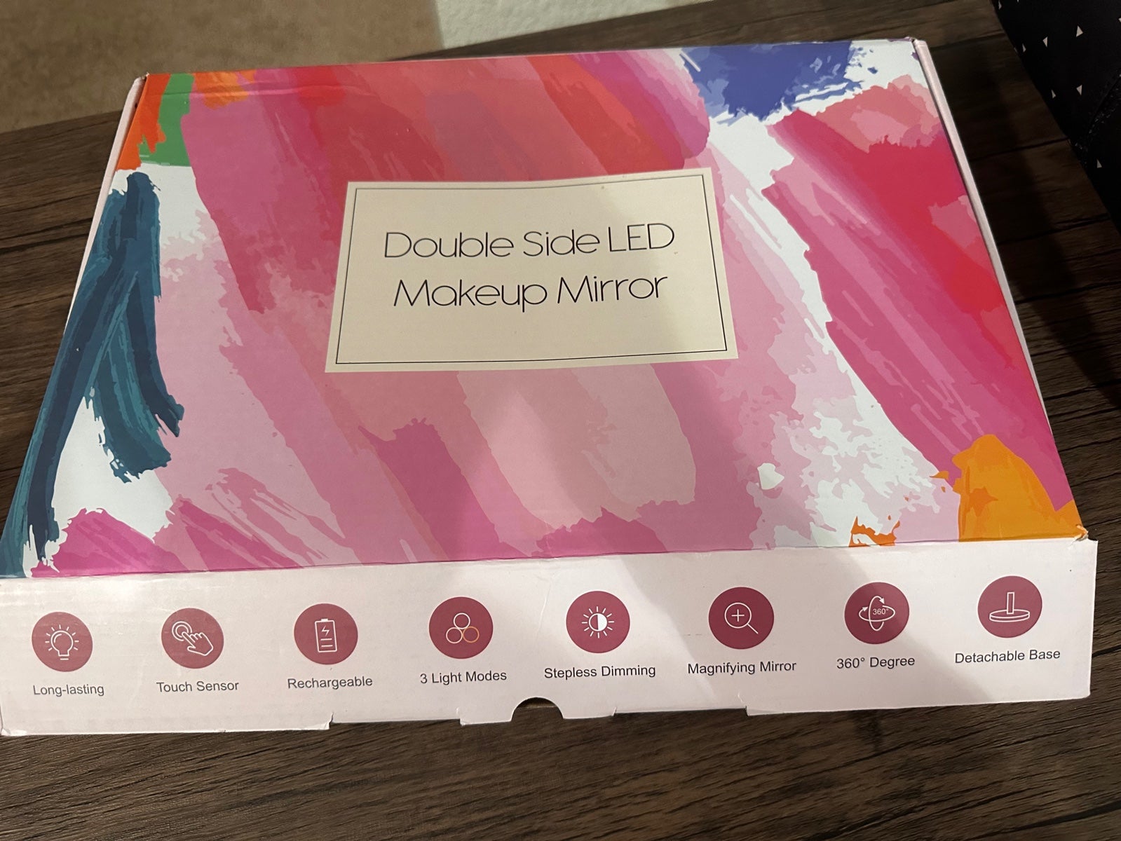 Double sided led mirror
