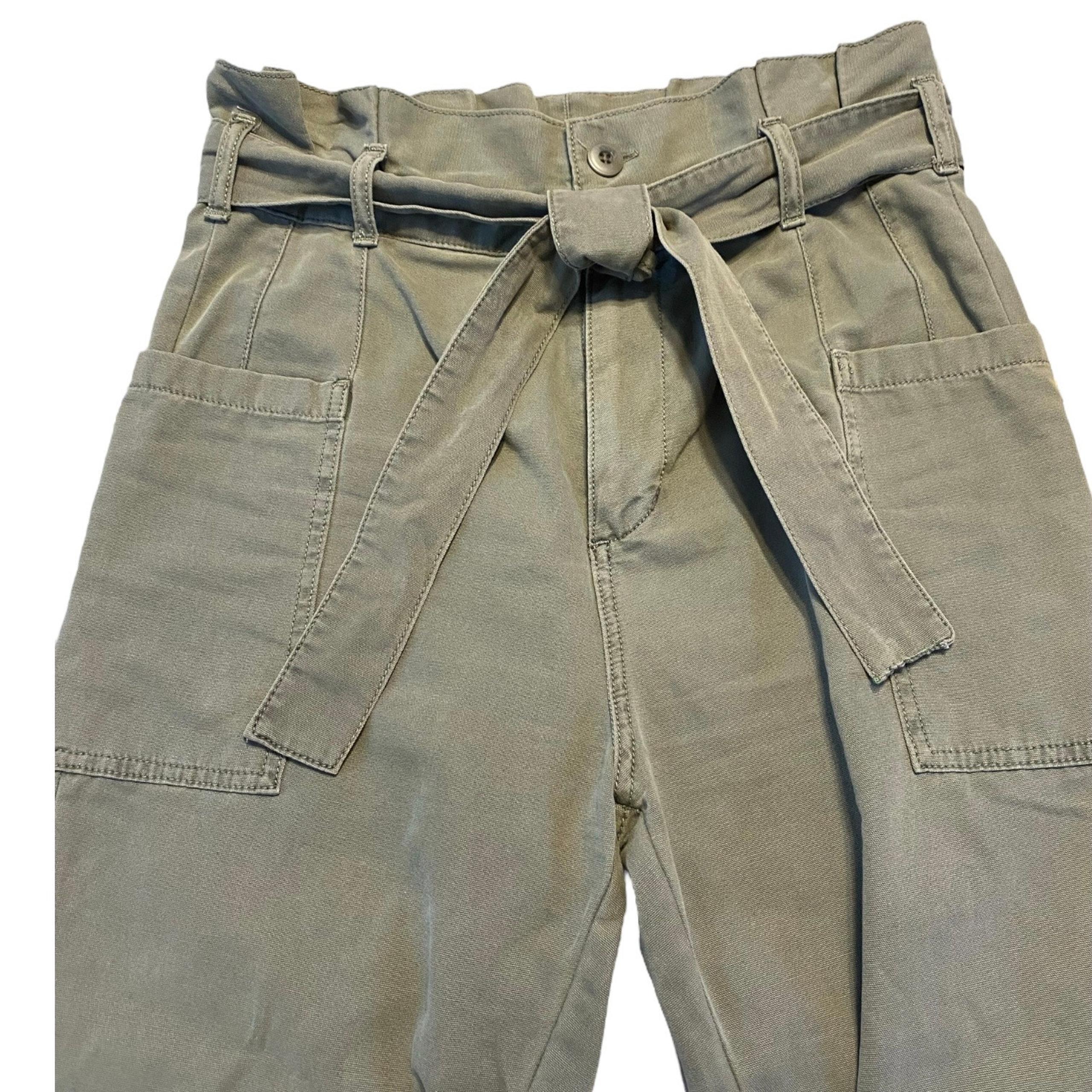 Joe's Jeans Paper Bag Utility Joggers in Army Green Size 27