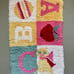 Vintage latch hook rug