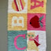 Vintage latch hook rug