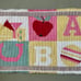 Vintage latch hook rug
