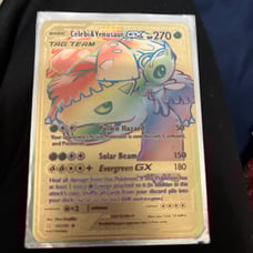 Celebi&Venusaur gold plated good condition