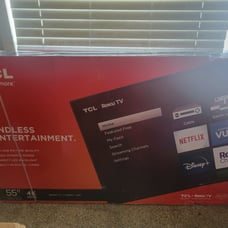 55 Inch TCL 4K UHD HDR Roku Smart TV