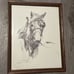 Horse Pencil Art Wall Decor Sue T Chapman Horse wall art Horse Drawing Vintage