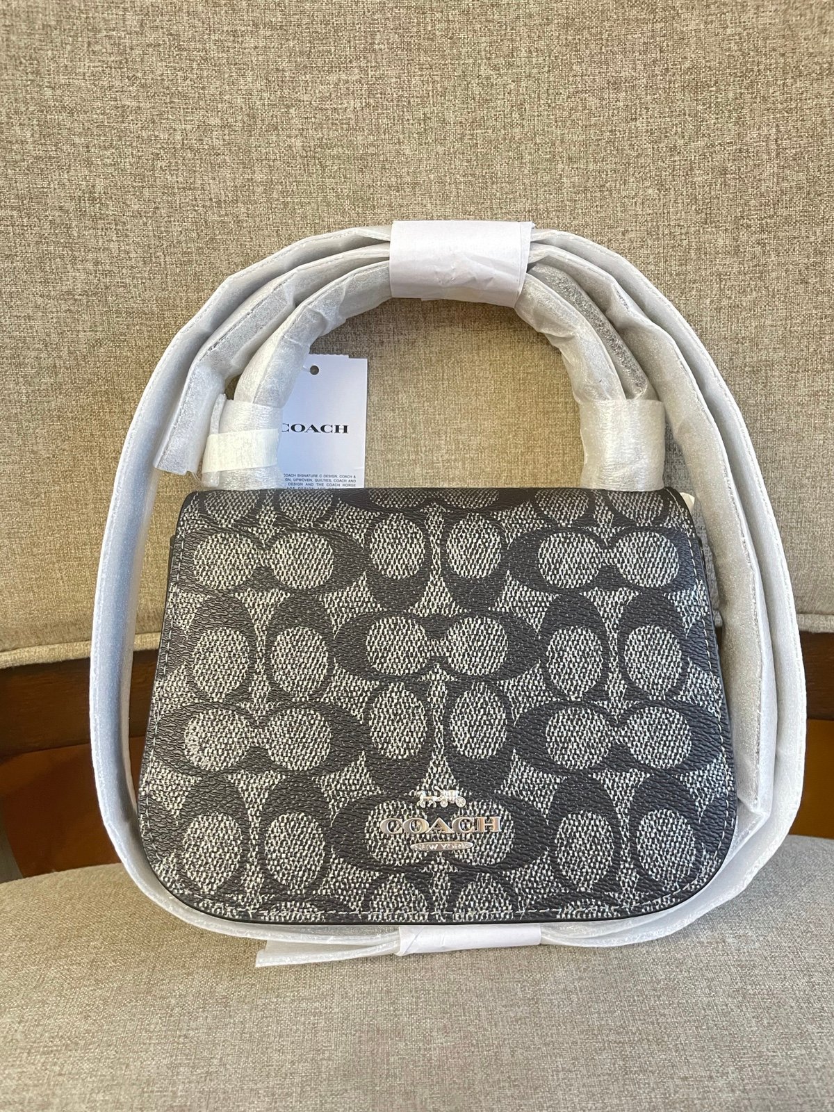 NWT！COACH LYSA TOP HANDLE BAG IN SIGNATURE CANVAS (COACH CX576) FAST SHIPPING