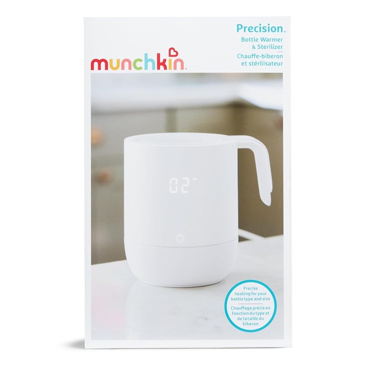 Munchkin Precision Baby Bottle Warmer For Breastmilk Formula Sterilizer