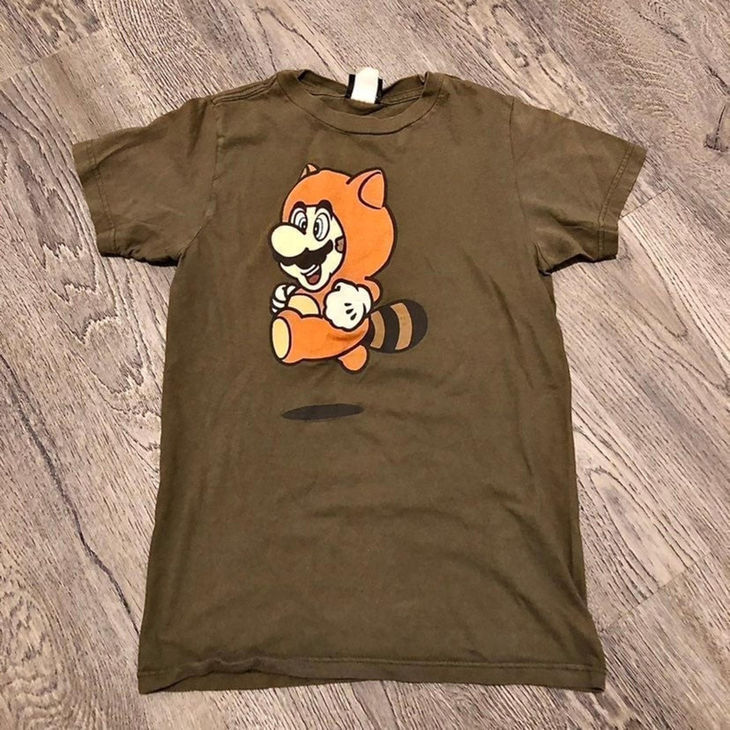 VTG Super Mario Brothers 2000 Tanooki Raccoon Graphic T Shirt Changes Rare S