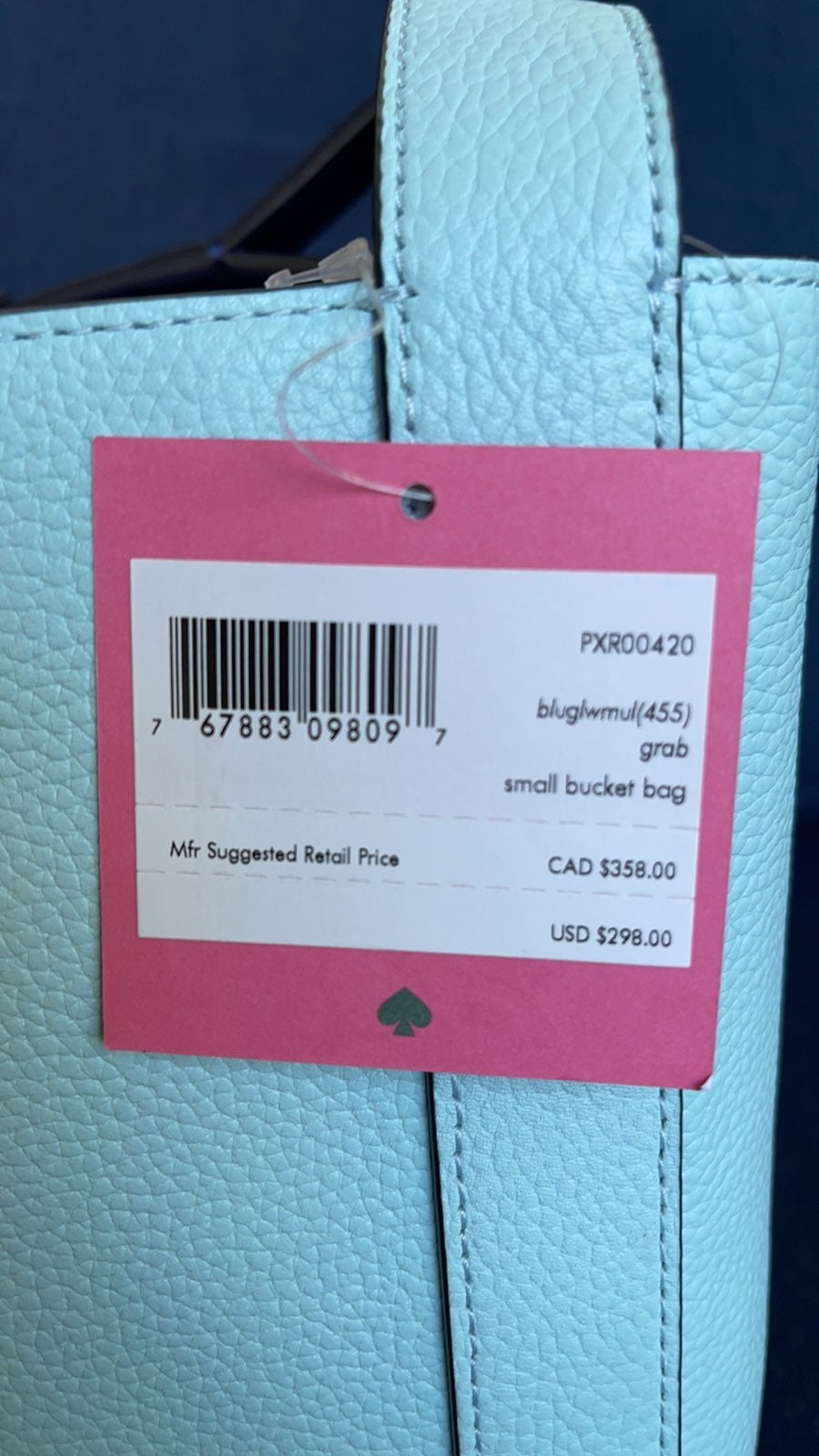 Kate Spade New York grab small bucket shops bag