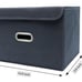 Fabric Storage Bins with Lids - Foldable Cubes Basket with Handle