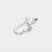 Silver Snake Nose Ring Clip Cuff Jewelry Cute Rhinestone Crystal