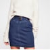 Livin it high waisted belted denim mini skirt never worn
