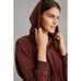 Anthropologie Daily Practice Velour Corduroy Hoodie Brown Plum XL NWT