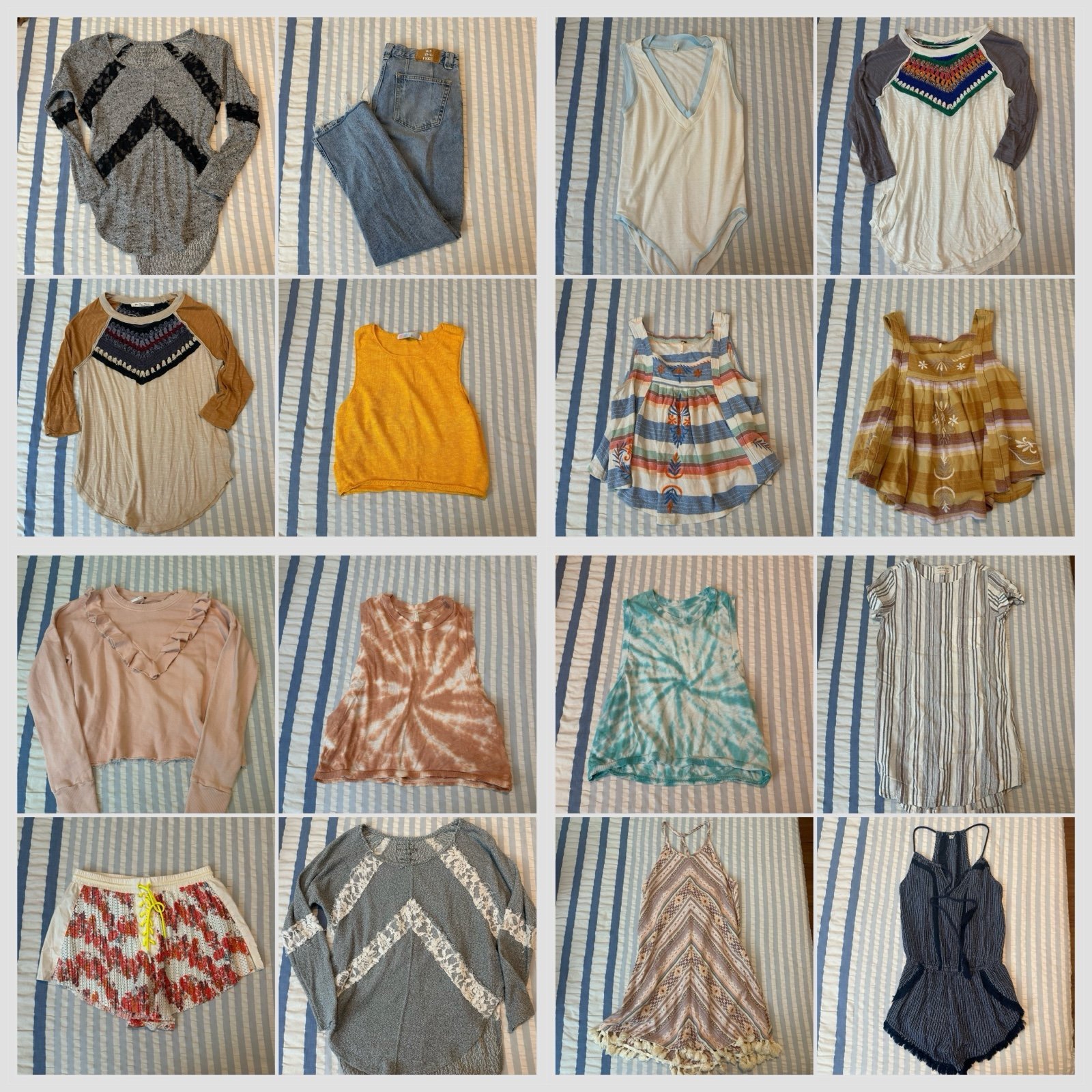 FREE SHIP 16 piece Free people boho bundle XS to small range