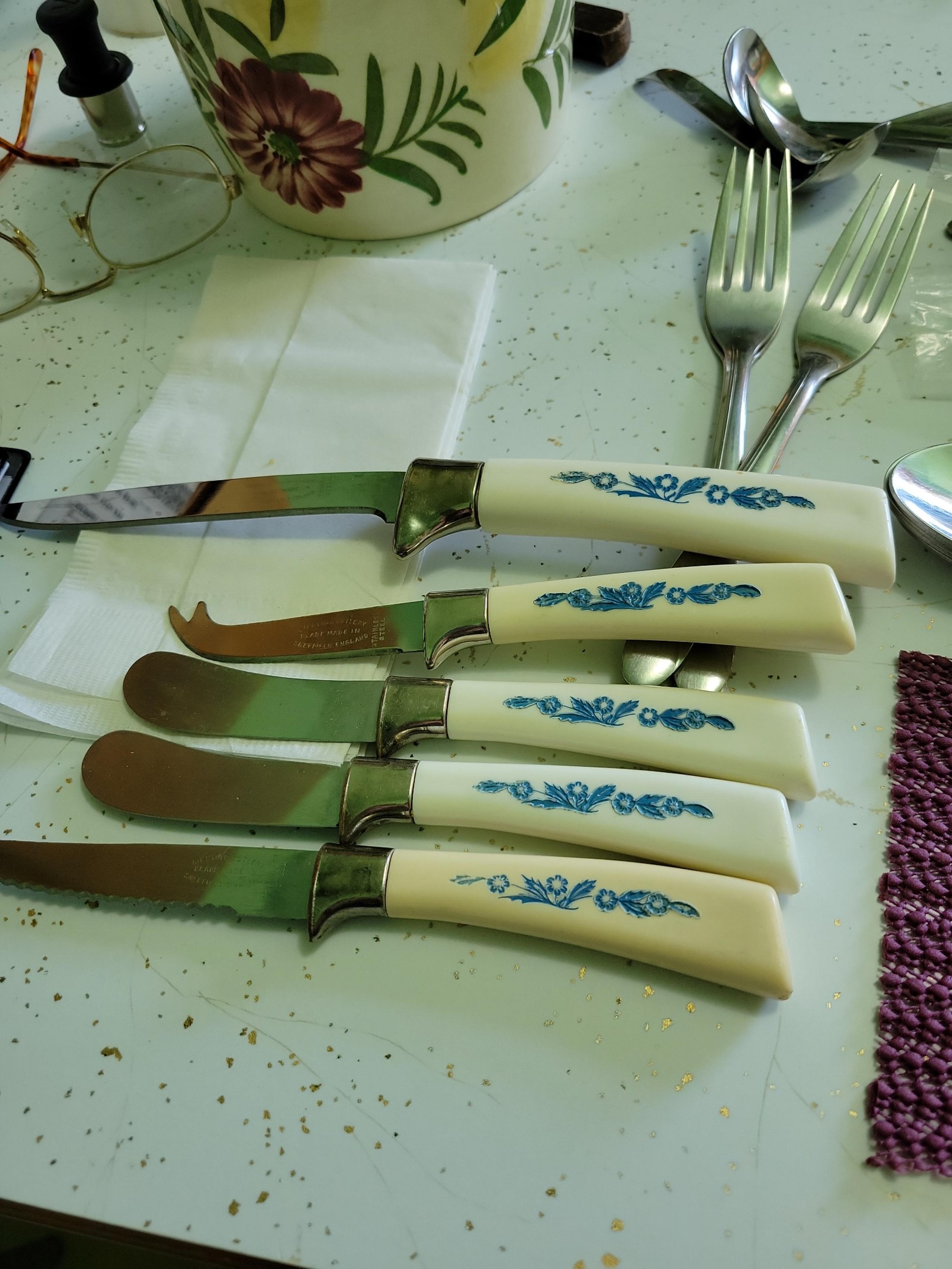 5 piece knives from Sheffield England