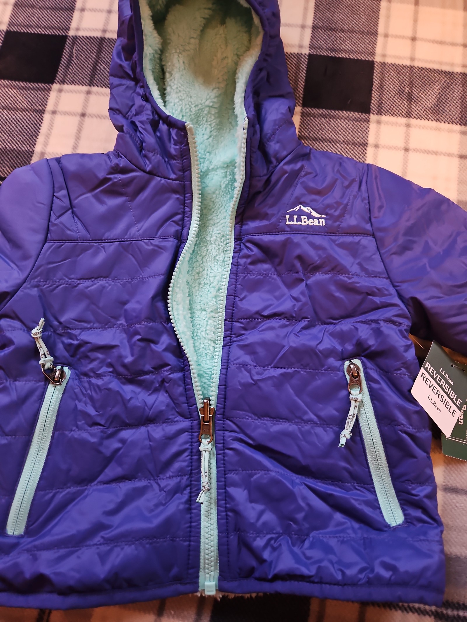 Toddler's LLBean Reversible jacket new with tags Size 2t