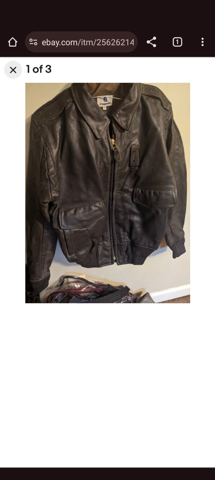 brown leather bomber jacket