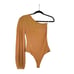 NWT Revolve x n:PHILANTHROPY Dottie One Shoulder Bodysuit in Iced Coffee