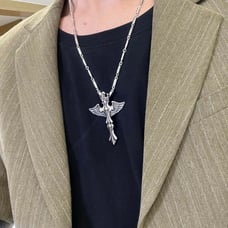 Wings cross necklace