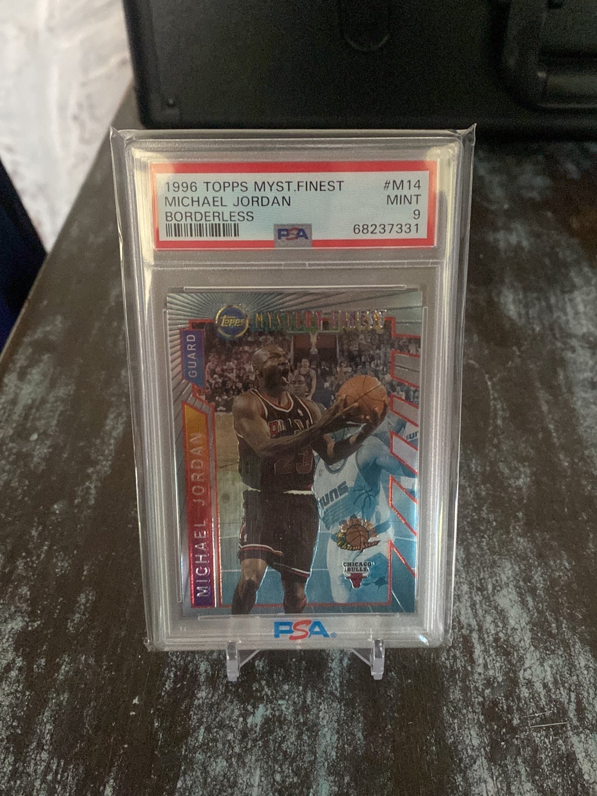 1996 Topps Mystery Finest Boarderless Michael Jordan PSA