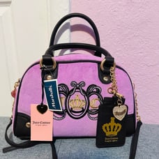 Juicy Couture Juicy Couture Lovers Club Bowler Bag in violet tulle