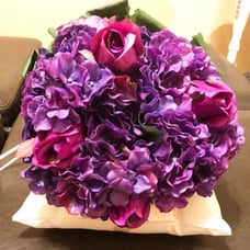 Purple Bridal Bouquet