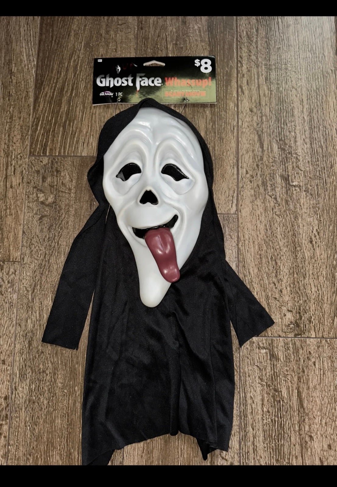 Ghost Face Spoof Mask Scary Movie Wazzap Scream Easter Unlimited Fun World