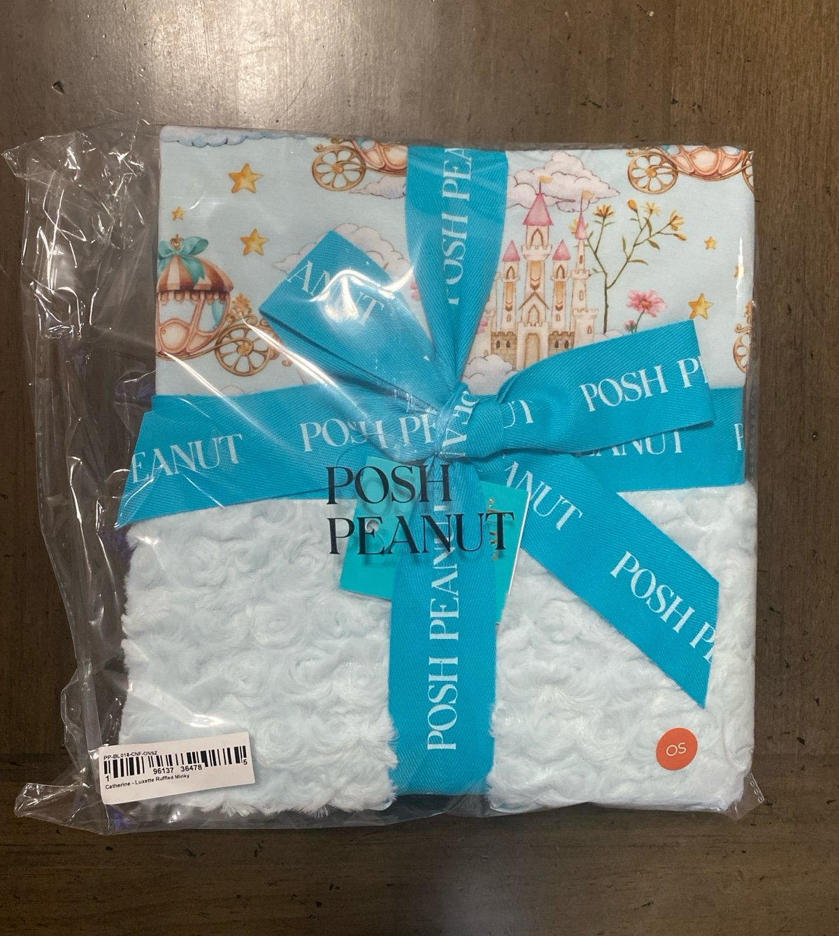 Posh Peanut Catherine minky ruffle luxette patoo blanket