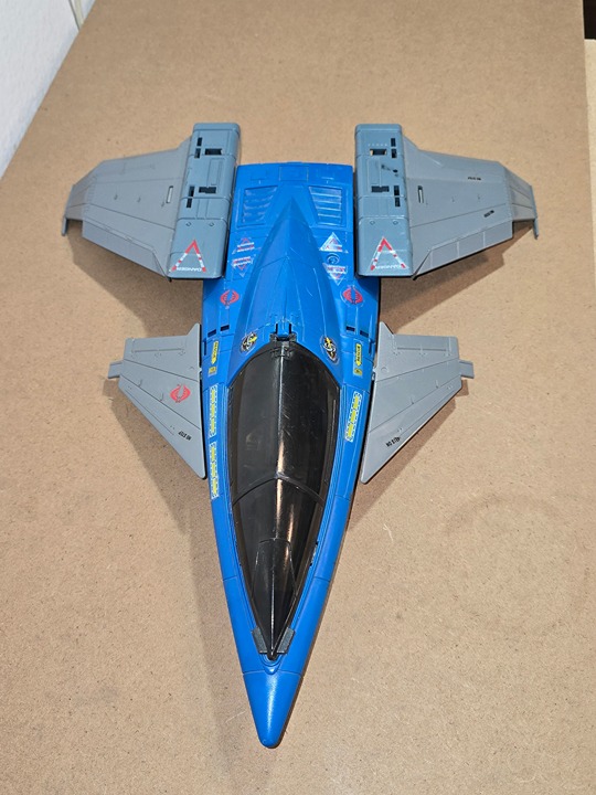 Vtg 1990 ARAH G.I. Joe Cobra Hurricane VTOL Jet Hasbro Vehicle Toy Incomplete