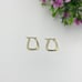 Geometric Square Hoop Earrings for Women