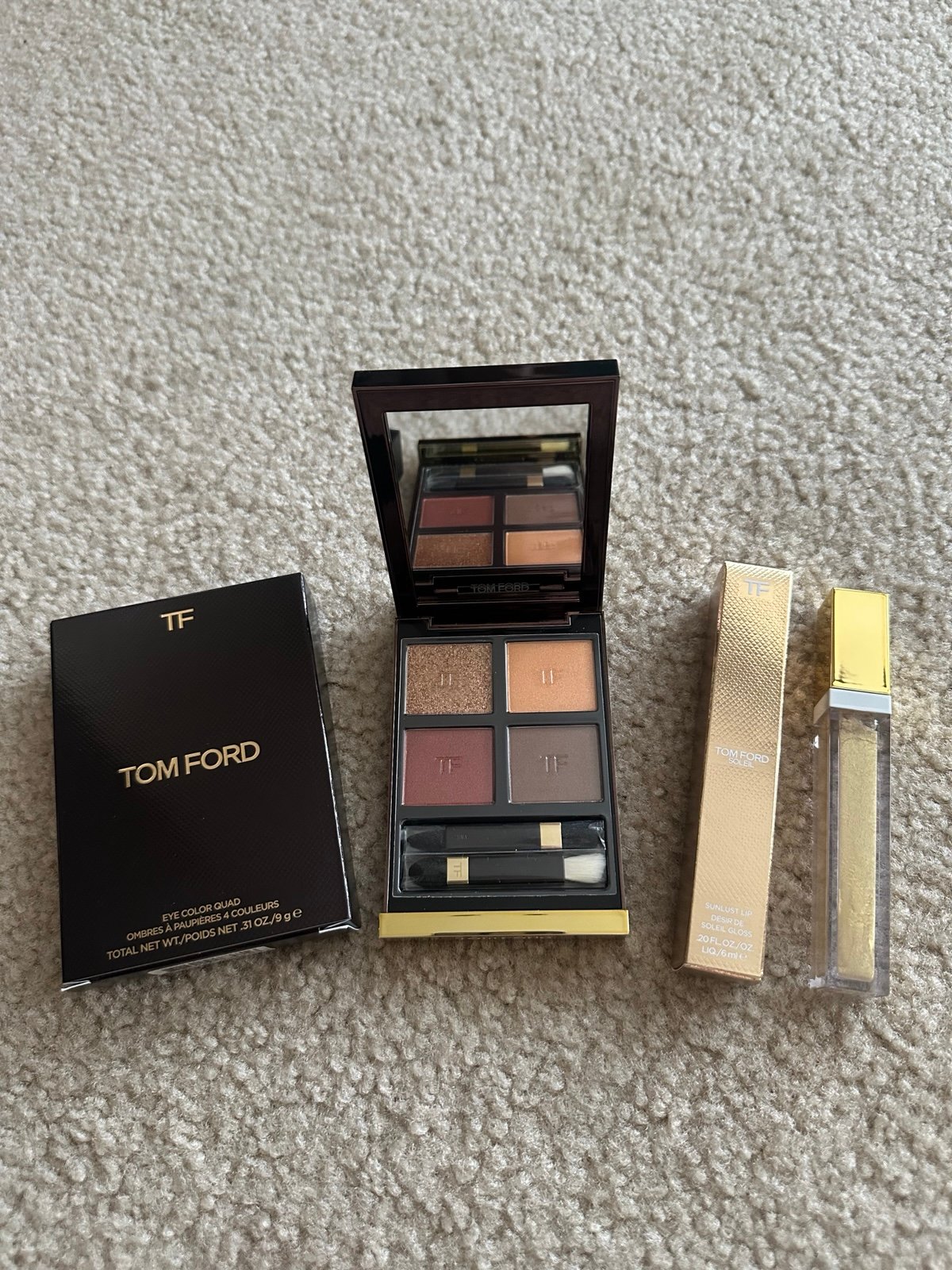 tom ford eye shadow and lip gloss bundle